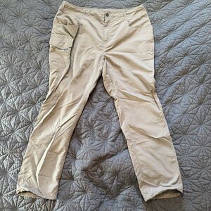 AFTCO Mens Fishing Pants Size 40 Blue Gray Nylon Technical Cargo Hiking Outdoor